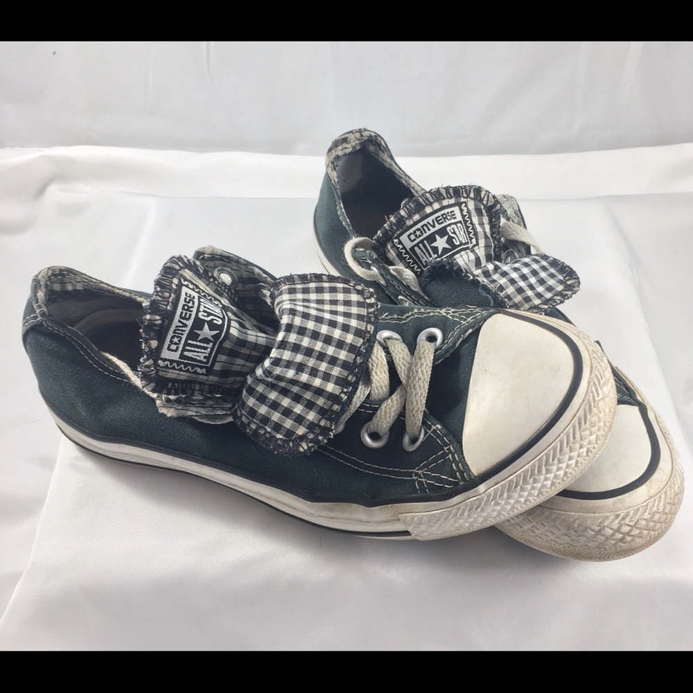 CONVERSE Low Top Double Tongue Checker Size 7